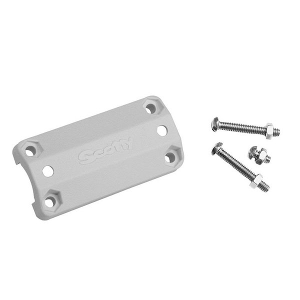 Scotty 242 Rail Mount Adapter - 7/8"-1" - White 242-WH